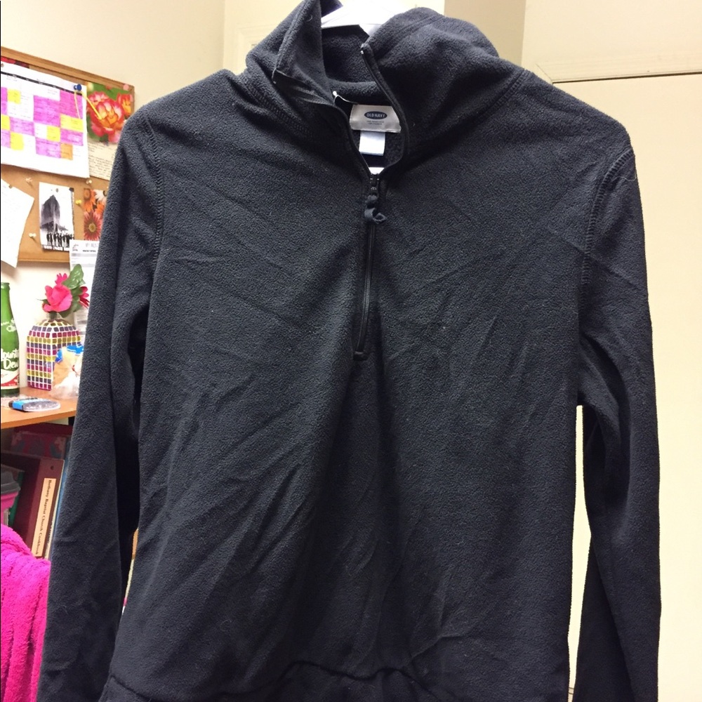 Light, black jacket